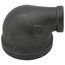 1-1/2" x 1/2" Black 90-Degree Reducing Elbow