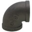 1-1/2" Black 90-Degree Elbow