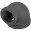 2" x 1-1/4" Black 90-Degree Reducing Elbow
