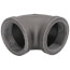 2" Black 90-Degree Elbow