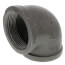 2-1/2" Black 90° Elbow