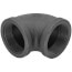 2-1/2" Black 90-Degree Elbow