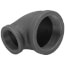 3" x 2" Black 90-Degree Reducing Elbow