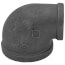 3" x 2" Black 90-Degree Reducing Elbow