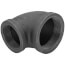 3" x 2-1/2" Black 90-Degree Reducing Elbow