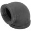 3" x 2-1/2" Black 90-Degree Reducing Elbow