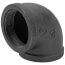 3" Black 90-Degree Elbow