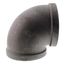 4" Black 90° Elbow