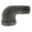 1/4" Black 90° Street Elbow