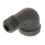 1/4" Black 90° Street Elbow