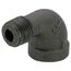 1/4" Black 90-Degree Street Elbow