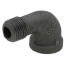 3/8" Black 90-Degree Street Elbow
