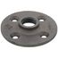 1/2" Black Floor Flange