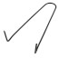 1/2" x 6" Black Carbon Steel Pipe Hook
