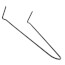 1/2" x 8" Black Carbon Steel Pipe Hook