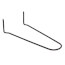 3/4" x 6" Black Carbon Steel Pipe Hook