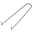 3/4" x 8" Black Carbon Steel Pipe Hook