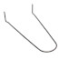 1-1/4" x 8" Black Carbon Steel Pipe Hook