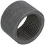 1" Black Merchant Half Coupling