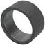 2-1/2" Black Merchant Half Coupling Taper Tapped