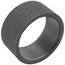 2-1/2" Black Merchant Half Coupling Taper Tapped