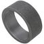 3" Black Merchant Half Coupling Taper Tapped
