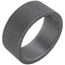 3" Black Merchant Half Coupling Taper Tapped