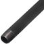 1/2" x 60" Black Nipple
