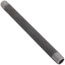 1/2" x 9" Black Nipple