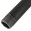 1" x 48" Black Nipple