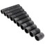 1" Black Nipple Set (Close to 6" Length)