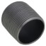 1-1/4" x Close Black Nipple