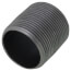 1-1/4" x Close Black Nipple