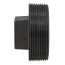 3" Black Plug