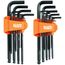 22 Piece Long Ball End Hex Key Set, SAE/Metric