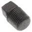 1/8" Black Solid Plug