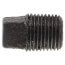1/8" Black Solid Plug