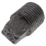1/8" Black Solid Plug
