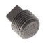 1/2" Black Solid Plug