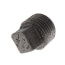 1/2" Black Solid Plug
