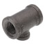 3/8" x 3/8" x 1/8" Black Reducing Tee