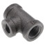 3/8" x 3/8" x 1/4" Black Reducing Tee