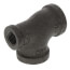 1/2" x 1/4" x 1/2" Black Reducing Tee
