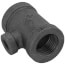 1/2" x 1/2" x 1/8" Black Reducing Tee