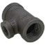 1/2" x 1/2" x 1/4" Black Reducing Tee