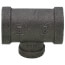1/2" x 1/2" x 1/4" Black Reducing Tee