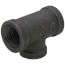 1/2" x 1/2" x 3/8" Black Reducing Tee