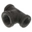 1/2" x 1/2" x 3/4" Black Reducing Tee