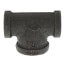 1/2" x 1/2" x 3/4" Black Reducing Tee