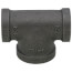 1/2" x 1/2" x 3/4" Black Reducing Tee